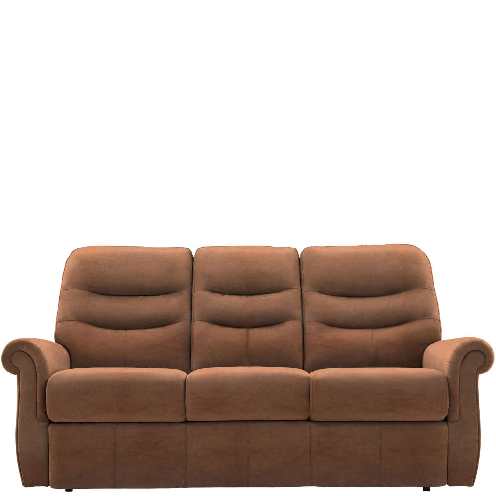 G Plan Holmes Small Leather 3 Seater Sofa Francis of Malvern